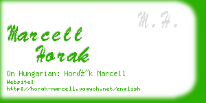 marcell horak business card